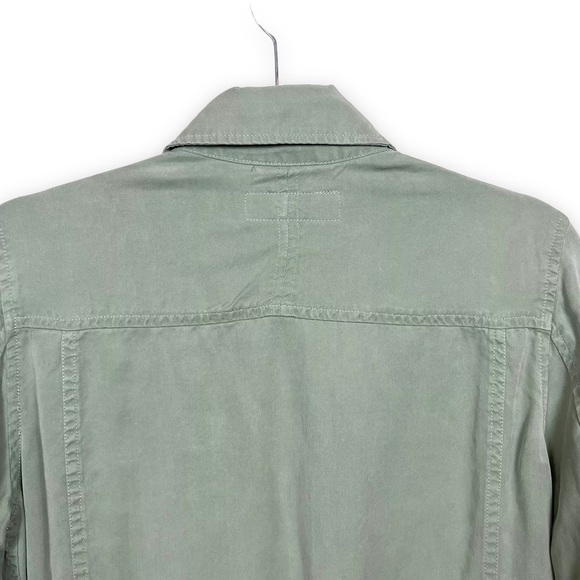 BLANK NYC Jacket Womens Small Green Sage Moto Military Contemporary - Picture 12 of 15